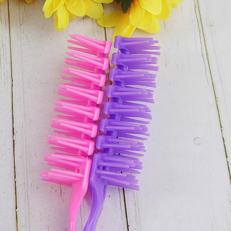 Retro Multi-Tooth Plastic Comb for Styling & Scalp Massage