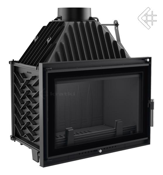 Cast iron fireplace KRATKI OLIWIA DECO 16 kW Ø 200