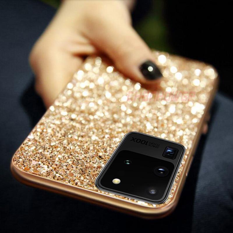 Bling Glitter Sequins Case For Samsung Galaxy S20 Ultra S10 S9 S8 A51 A71 A41 A81 A91 A50 A70 A30 A40 A20 A10 A30S A6 A7 A8 Note 20 10 Plus Soft Cover