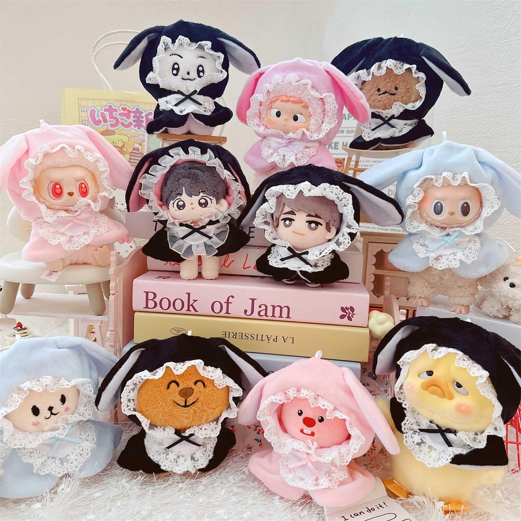 AXLUCE - Plush Clothes - Stuffed Animal - Clothes - 10cm - Doll (Rabbit (Light Pink))