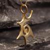 Bohemian Sun Pendant Necklace With Geometric Alloy Chain For Women