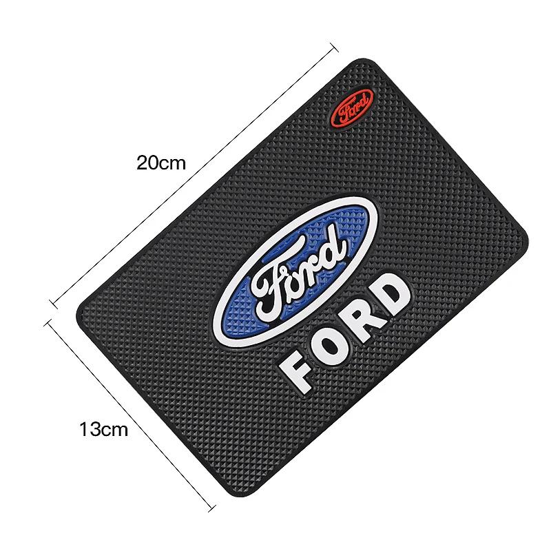 Naklejka Samochodowa Gorąca Do Samochodu Ford Deska Rozdzielcza Mata Antypoślizgowa Podkładka do Przechowywania Telefonu Kluczy Akcesoria Samochodowe Do Forda ST Line Focus Mustang Fiesta