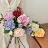 Artificial Peony Flower Faux Silk Peony Bouquet with 1 Bud Fake Floral Arrangement for Farmhouse Home Wedding Table Centerpiece