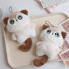 Cute Cartoon Scarf Tail Kitten Plush Keychain Siamese Kitten Stuffed Doll Backpack Pendant Car Keychain Accessories Gifts