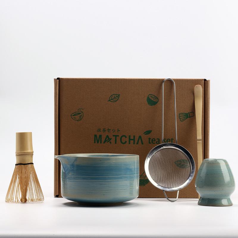 5pcs/set Japanese Matcha Set Vintage Bamboo Matcha Brush Exquisite Matcha Bowl Tea Tools Accessories Ceremony Great Gifts Box