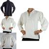 Soft And Comfortable Medieval Style Pirate Shirt For Men With Wide Cuff Sleeves
