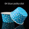 High-Temperature Polka Dot Baking Cups with Coated Rolled Edges