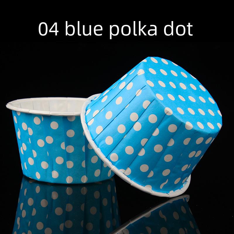 High-Temperature Polka Dot Baking Cups with Coated Rolled Edges