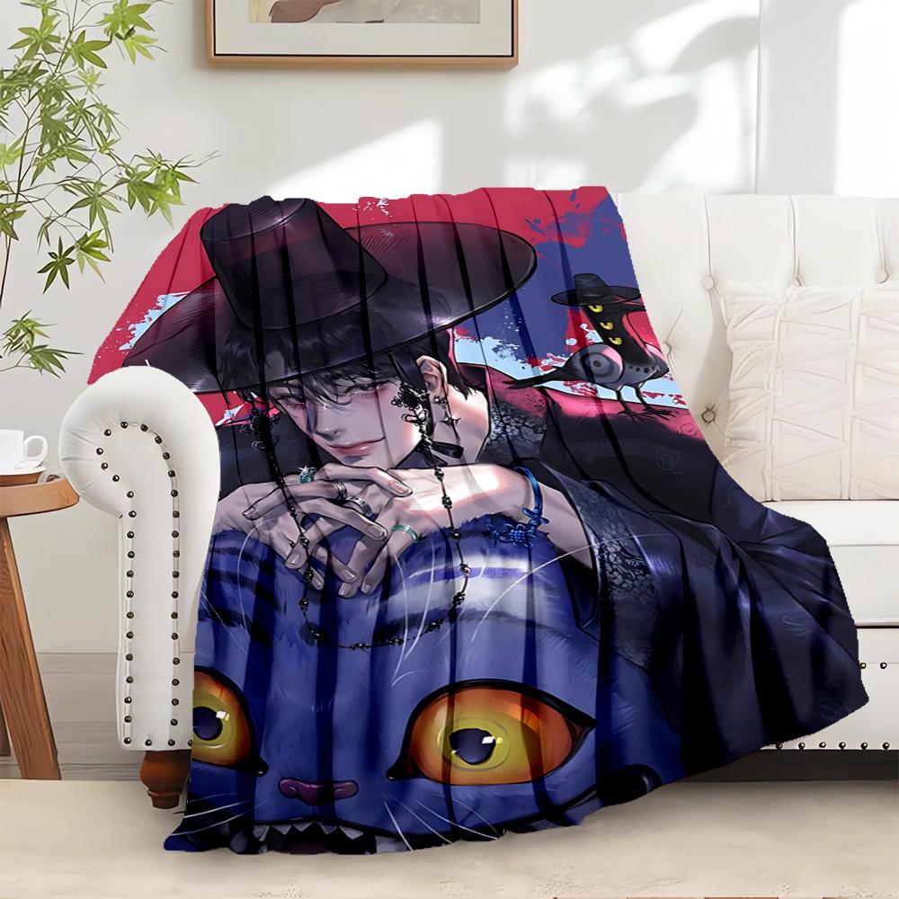 

K-POP Anime Girls Group - Four Seasons Soft Warm Blanket - All-Season Thick Knit Polyester Bedspread for Bed, Camping, Travel - Perfect Gift 100x150cm