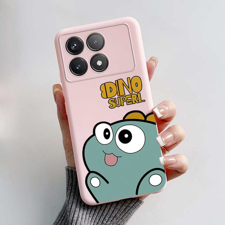 

Чехол для Xiaomi POCO F6 Pro Милый Мультяшный Медведь Лягушка Силиконовый Мягкая Резина Защита Камеры Чехол для POCO F6 Pro Чехол для POCO F6 Pro POCO F6 Pro