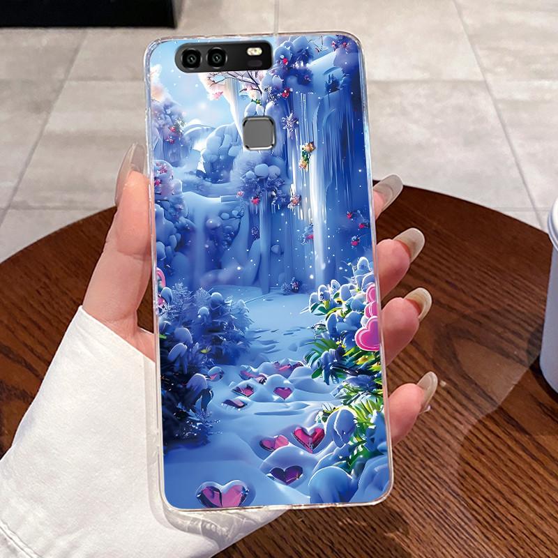 Jelly Casing For Huawei P9 / P9 Plus / P10 / P10 PLUS Funda Clear Silicone Soft TPU Back Cover Cute Cat Rabbit Protective Case