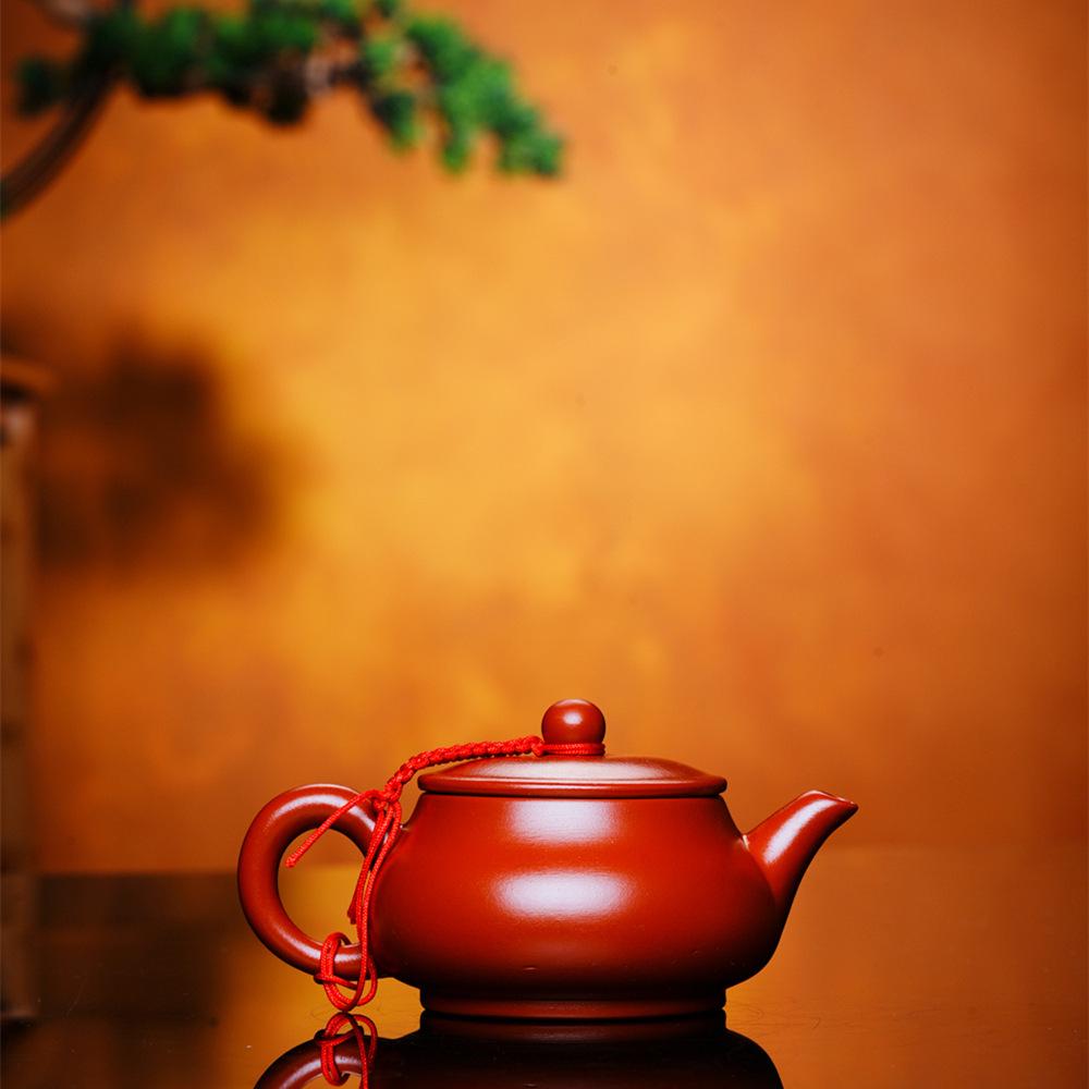 Ming Dynasty Yixing Zisha Teapot Set - Da Hong Pao Design, Customizable for Gifts