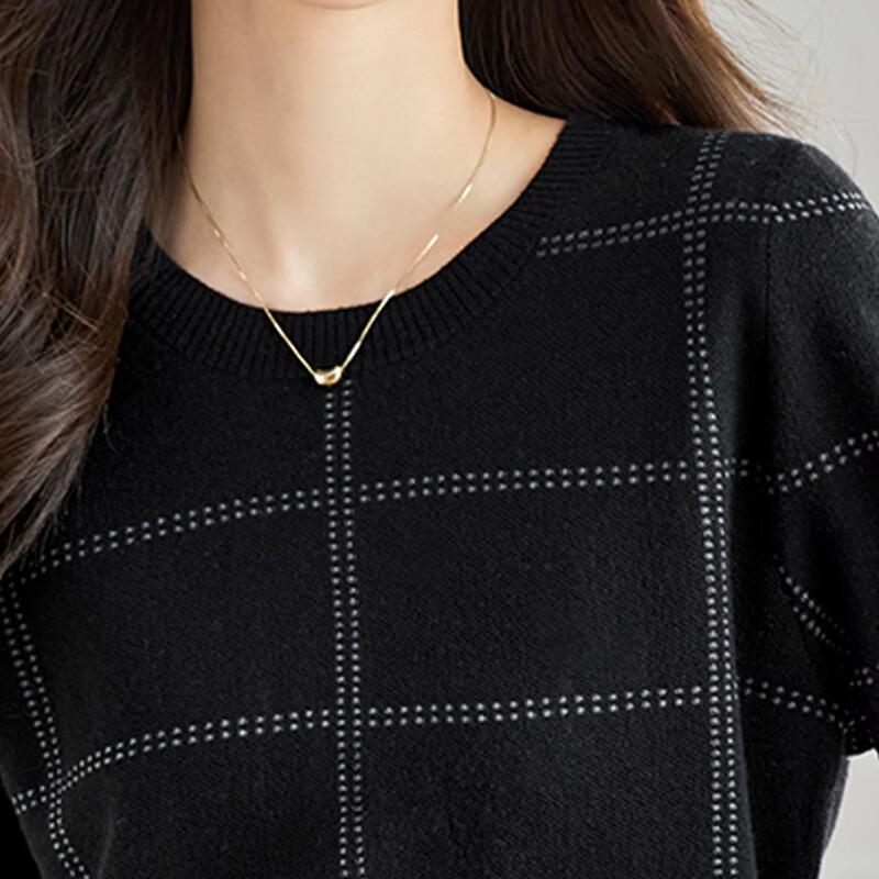 Srcr Women's Lightweight 3/4 Sleeve Wool Blend Knit Top