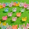 Set of 10 Miniature Mice Colorful Resin Figurines for Creative Cake Toppers Whale Cattle Kitten Shape