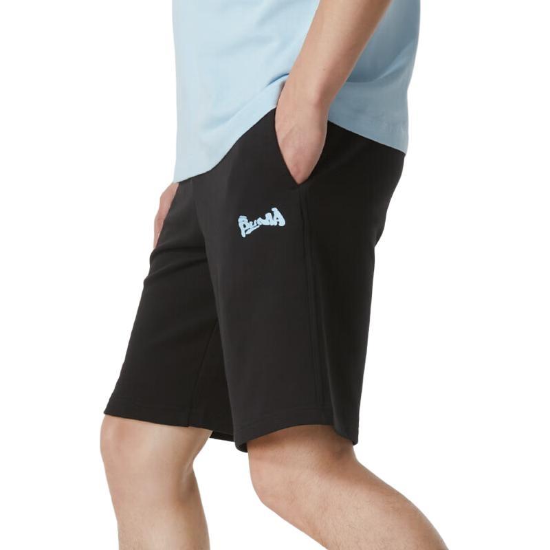 Puma Logo Casual Shorts 'Black' Men's 628039-01