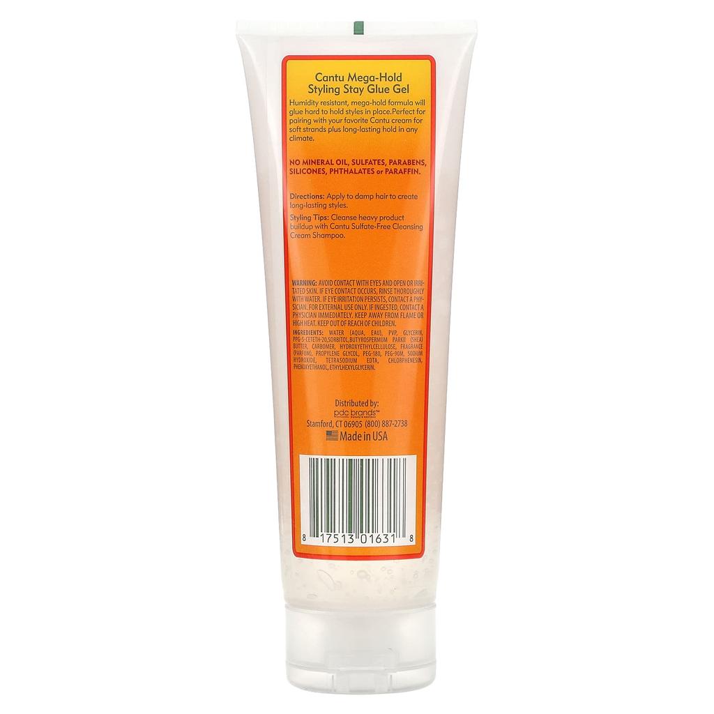 Cantu Масло ши для натуральных волос, клей-гель Mega-Hold Styling Stay Glue, 8 унций (227 г)