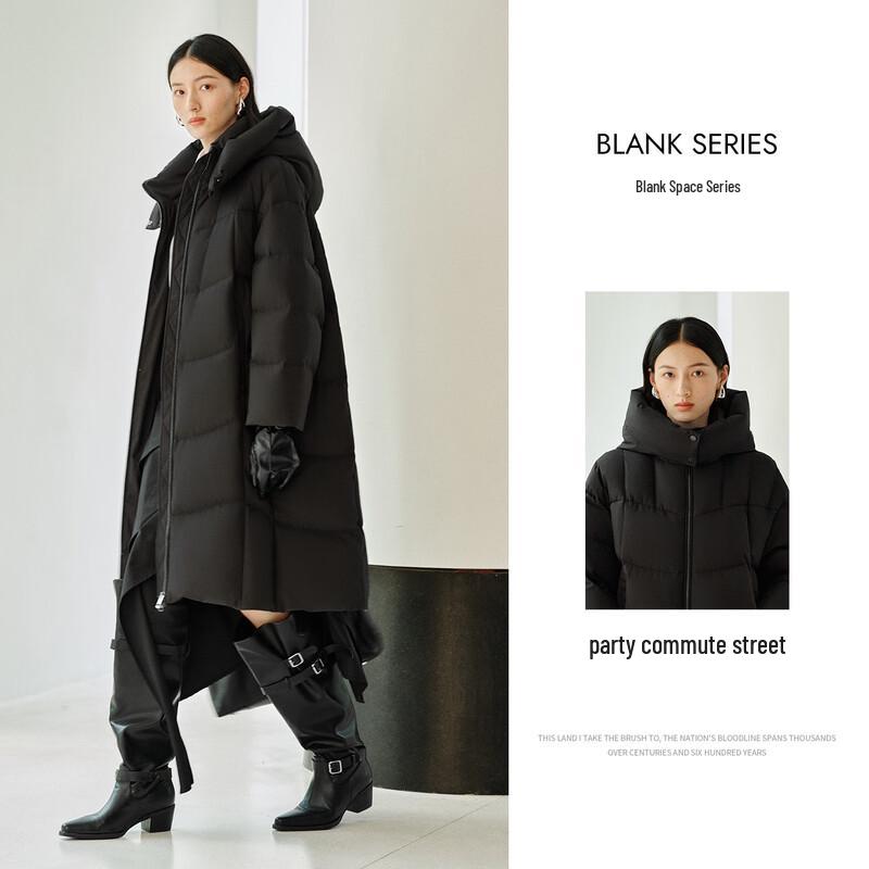 Women's 90% Duck Down Long Padded Parka