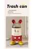 Adorable Rabbit Flip-Top Trash Can with Lid for Kids - Large Capacity for Home, Bedroom, or Bathroom.