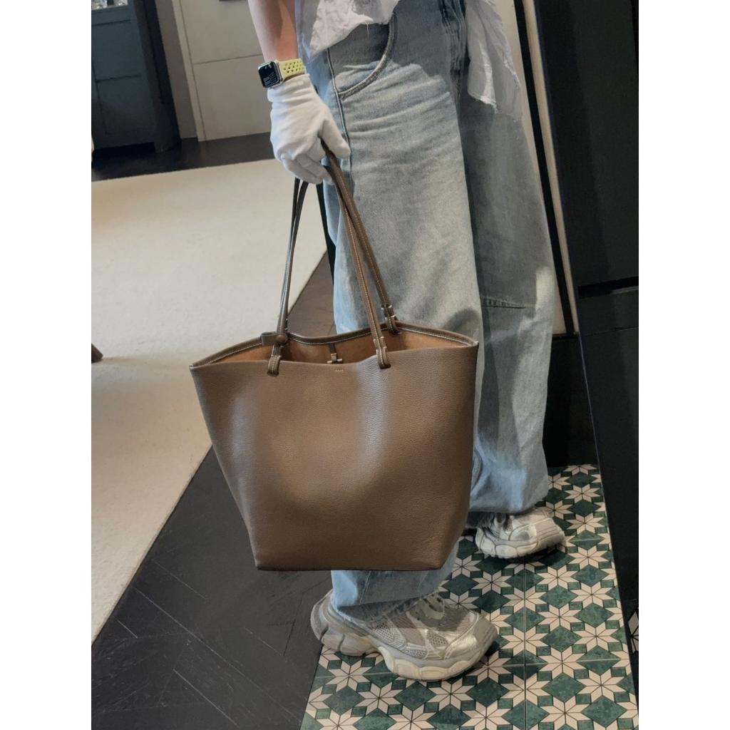 2025 N+eue einfache lässige Tragetasche große Kapazität Mutter-Kind-Tasche erste Schicht Rindsleder Handtasche Pendler Umhängetasche Damen