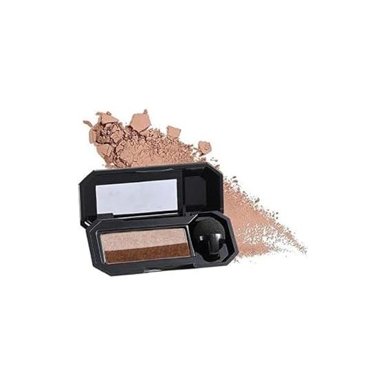 Two-color waterproof eyeshadow with exquisite shine and smooth texture, long-lasting eye makeup (02#)