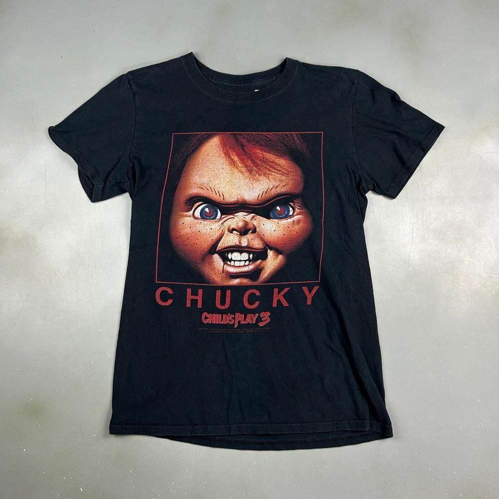 Chucky Child#039;s Play 3 Black Movie TShirt sz XS/S Adult Unisex T-Shirt XXXL