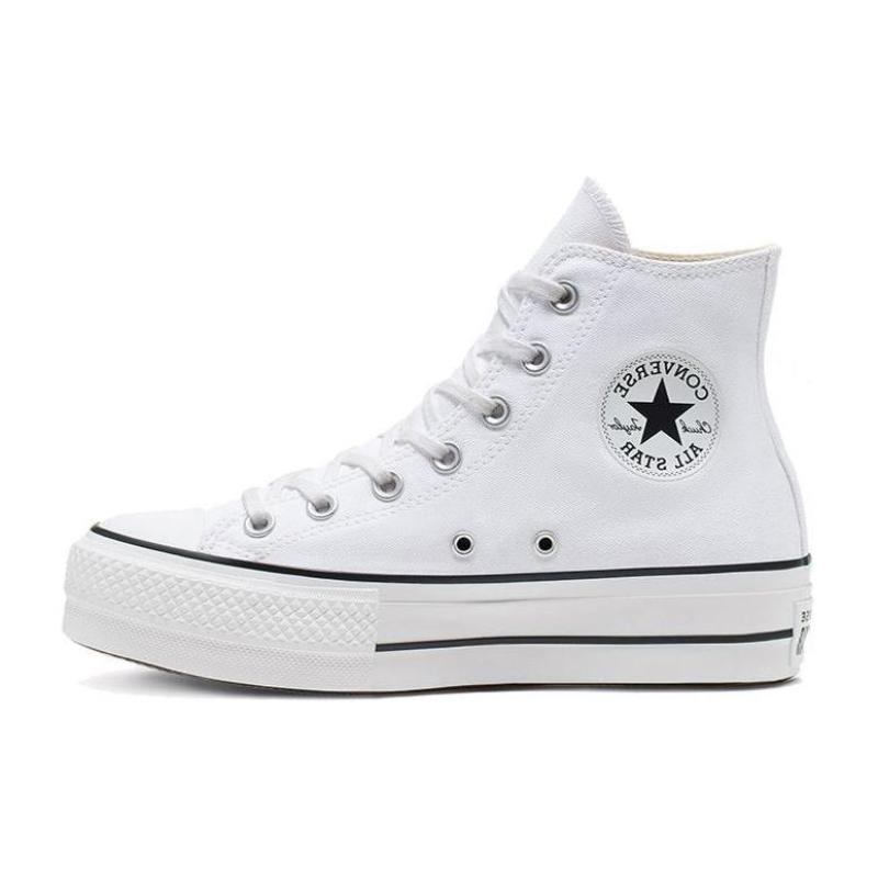 

Converse All Star Lift Muffin-Sole Casual High Top Canvas Women s Pure White 41