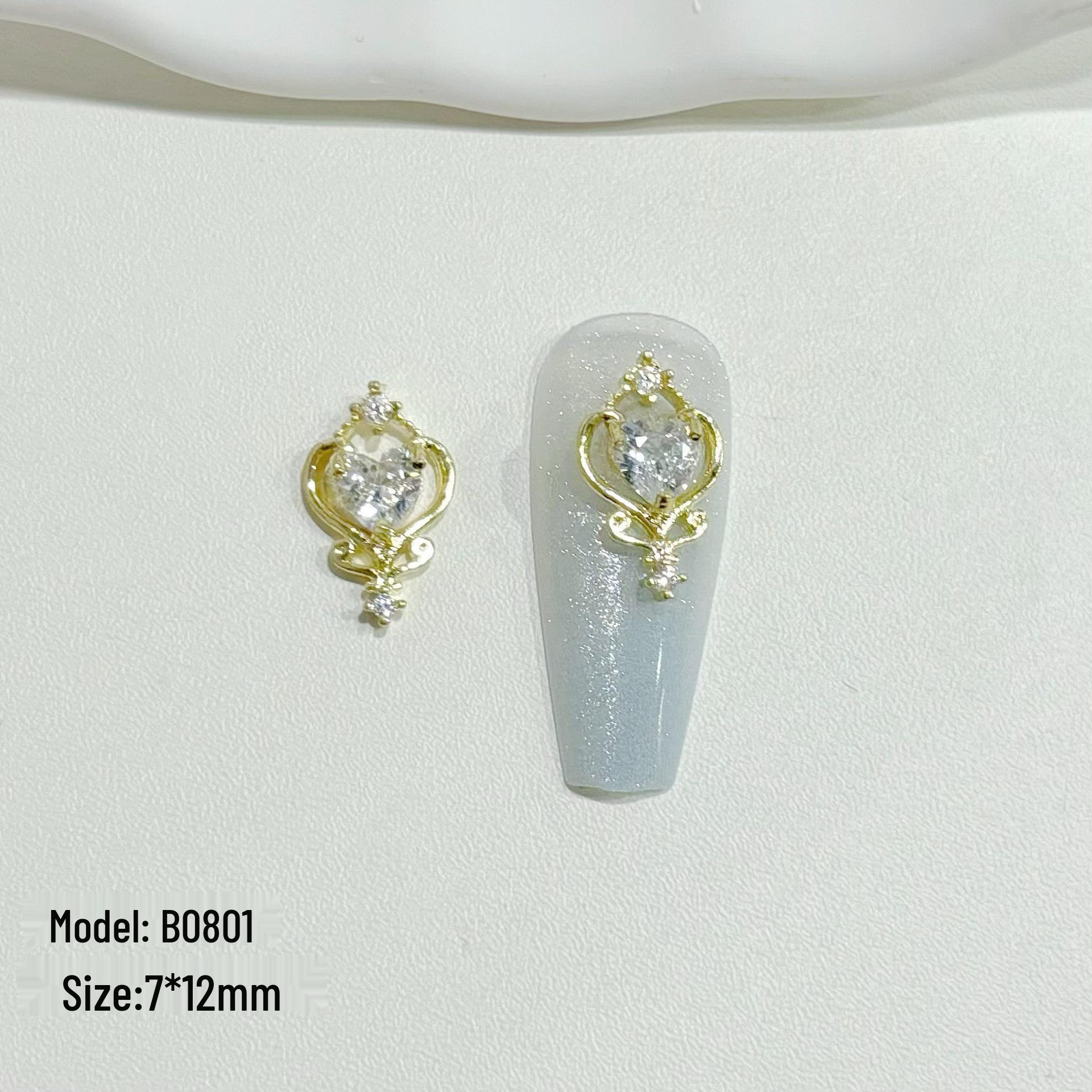 

Стразы из циркона с золотым покрытием, наклейки для нейл-арта - Серия «Богиня»