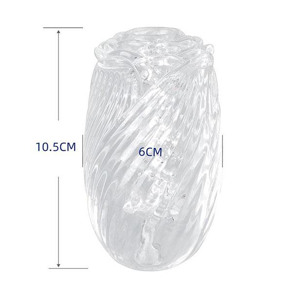 Masturbador Masculino Manual Stroker em Forma de Rosa Reutilizável Copo Masturbador Masculino, Bolso Portátil Bucetas Manga Masturbação Boquete Brinquedos Sexuais Adultos para Homens