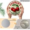 2D Flat 1pc, 8x8 in, Charming Hand-picked Cherry Farmer's Market Aluminum Metal Decorative Signs & Plaques - Perfect for Home, Farmhouse and Garden