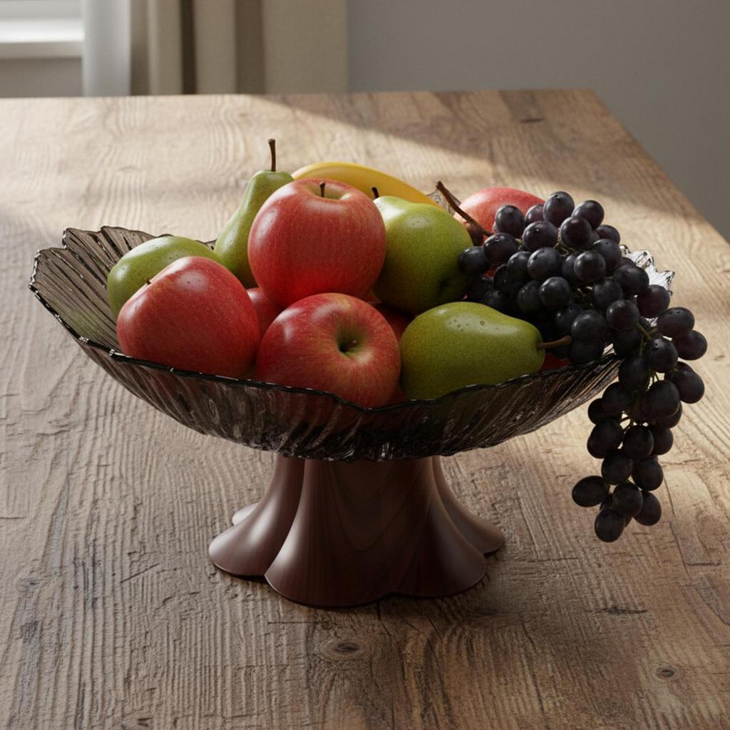 Pedestal Fruit Bowl Food Snack Storage Tray Decorative Multifunctional Holder for