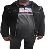 NOORA Mens Suede Black Cowboy Western Leather Jacket With Fringe Tassels