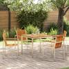 5-piece Garden Dining Set In Acacia Wood vidaXL 3334806