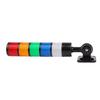 A34R CNC Machine AC220V Layer Led Signal Tower 5 Levels Stack Lights Steady Flashing Industrial Warning Light Buzzer