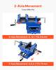 Cross Slide Drill Press Vise, 6 Inch Jaw Width, 2 Way X-Y Axis Bench Vise, 5.7 Inch Max Jaw Opening, Heavy Duty Cast Iron, Workbench Vice Clamp, for