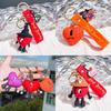 Soft Rubber Alloy Bad Bunny Key Ring Pendant Kids Xmas Decoration Gift