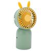 Handheld Mini Fan USB Charging Portable Cartoon Bunny Ears Stable Fan Base Design Small Fan for Outd