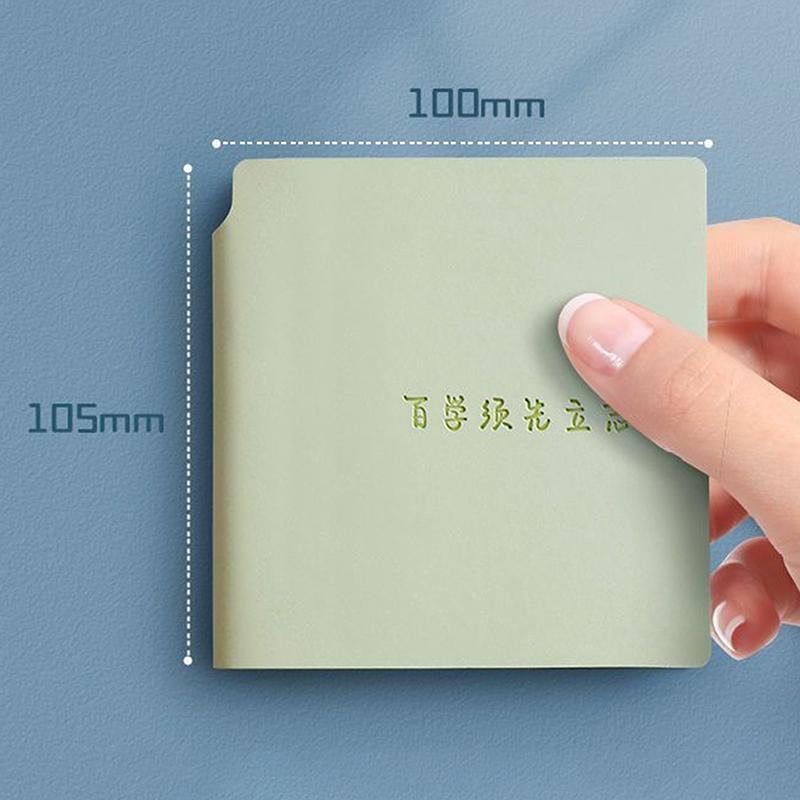 Mini Notebook High Quality Grid Page To Do List Diary Weekly Planner Pu Leather Portable Agenda Book Students