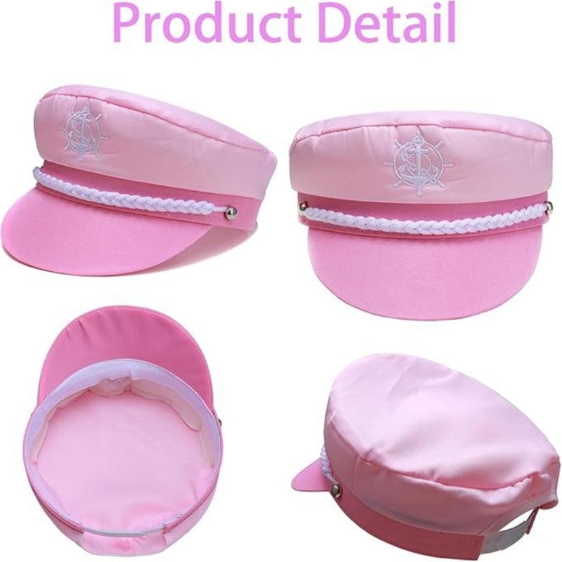 Yacht Captain Costume with Captain Caps Scarf Sunglasses Accessories Boat Costume for Women Captain Dressing up Party