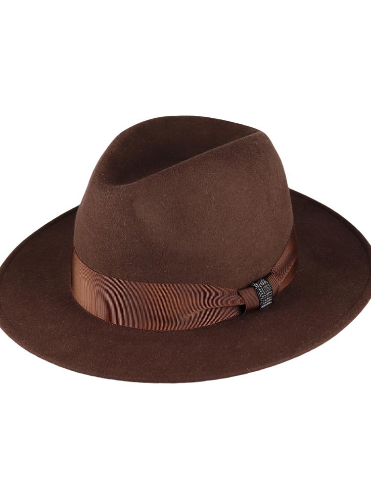 Kaliseumontapone Chelsea 7 Beads Beaded Fedora Hat