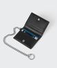 Musinsa Standard Crinkle Leather Chain Fold Card Wallet [Black]