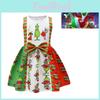 Grinch Halloween Ärmelloses Kleid Für Kinder Weiches Und Bequemes Polyester Material