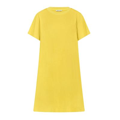 230g Feine Reine Baumwolle Neuer Stil für Damen Sommer Midilänge Kurzarm T-Shirt Oberteil Vielseitiges Kleid