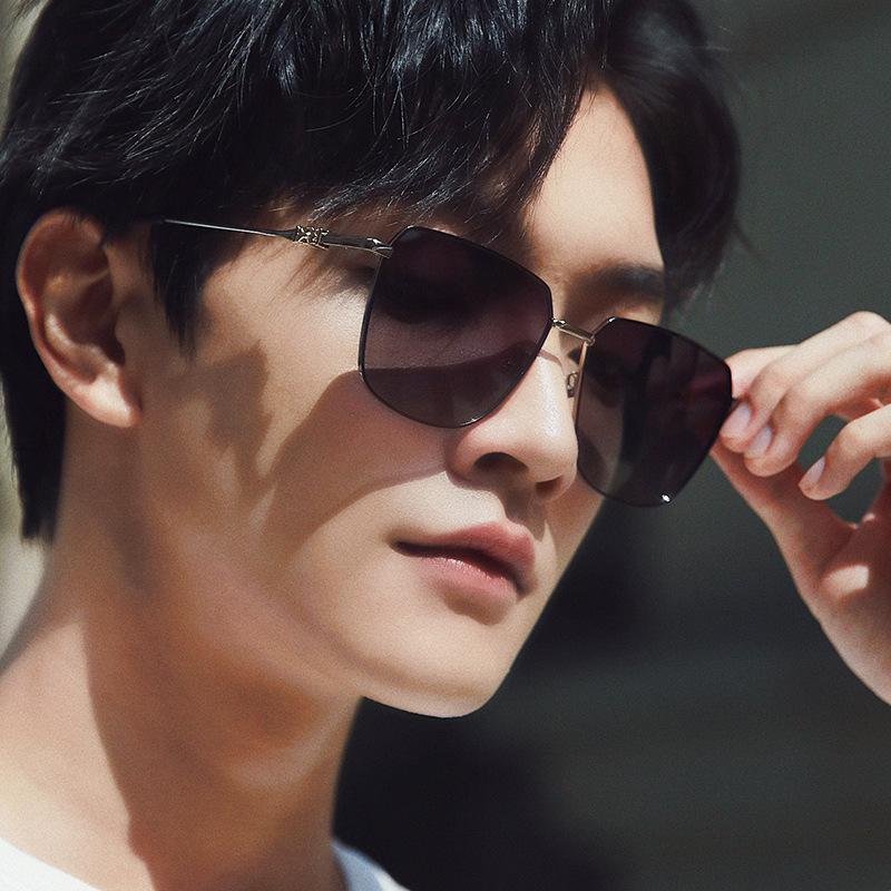 Ochelari de soare polarizați metal bărbați ochelari de soare cu schimbare de culoare rezistenți la UV ochelari pentru condus 19369