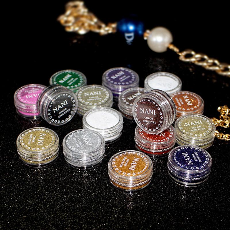 

Макияж косметический цветной мерцающий порошок теней для век