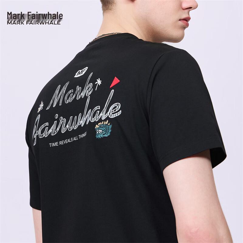 Mark Fairwhale Men s Back PrintEmbroidered Crew Neck T-Shirt 2XL 2750₽
