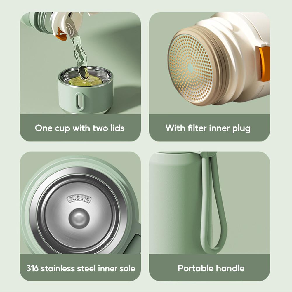 550ml Stainless Steel Thermos Bottle For Coffee Double Wall Thermal Water Bottle Insulated Cup For Travel Vacuum Flasks Tumbler