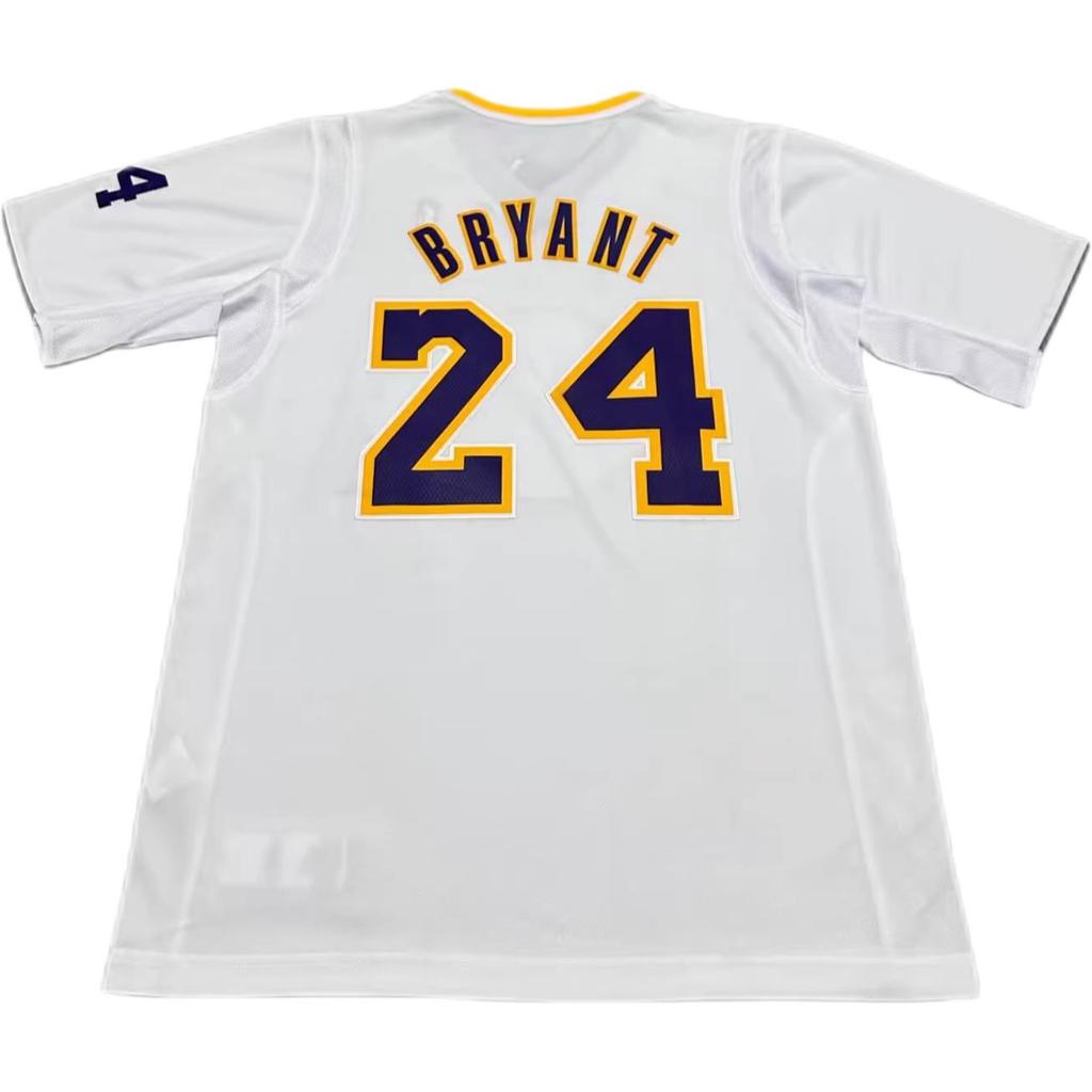 Adidas X NBA Collaboration Kobe Bryant Los Angeles Lakers 24 Swingman Fan Edition Soft Comfortable V-Neck Short Sleeve Basketball Jersey D14498