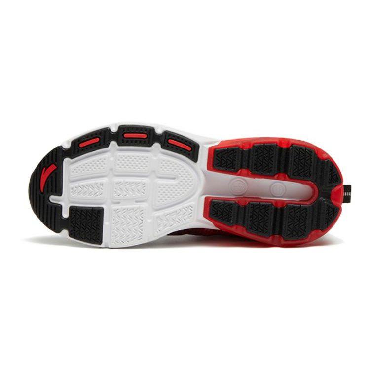 Anta Star Jump Shock Absorbing Non-Slip Wear-Resistant Low-Top Running Shoes Kids sneaker Black Red 312315531-8