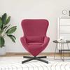 Egg Chair Burgundy 63 x 73 x 90 cm Velvet