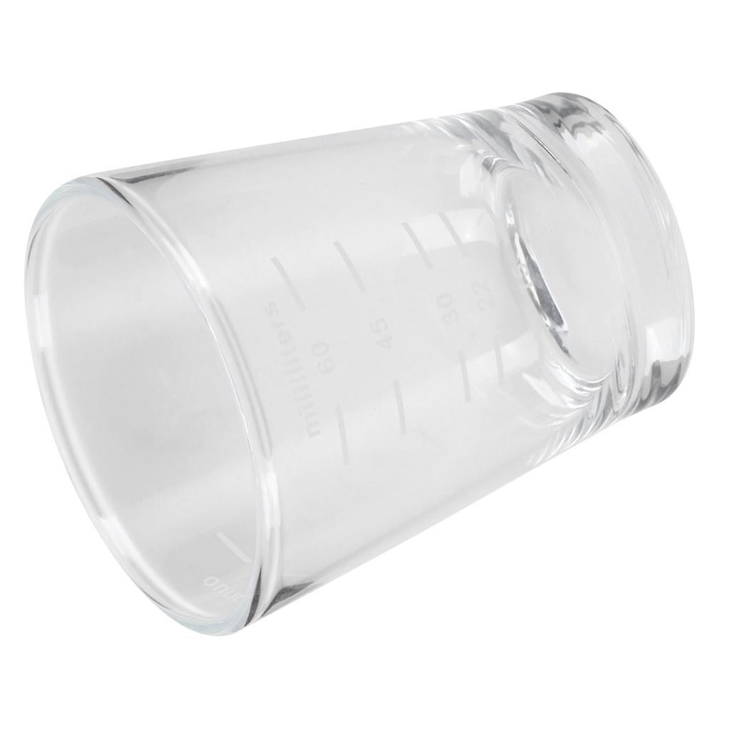 80ml šálek na kávu s váhou, odměrka na mléko, pro domácí kancelář, kavárnu, průhledný